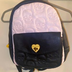 Betsy Johnson Skull Backpack